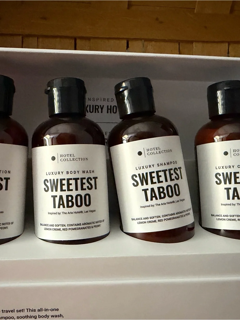 Taboo- Sweetest Taboo Hotel Luxury Travel Body Care Set